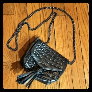 Studded shoulder bag